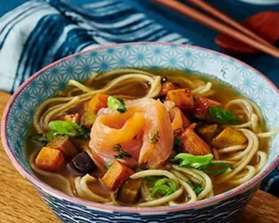 Ramen saumon cuit
